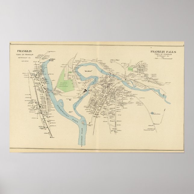 Franklin, Franklin Falls Poster (Front)