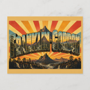 Franklin-Gordon Wild Rivers TAS Vintage Travel Art Postcard