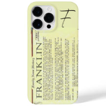 Franklin History Nom Coque iphone