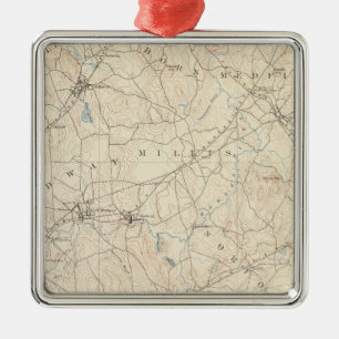 Franklin, Massachusetts Metal Ornament