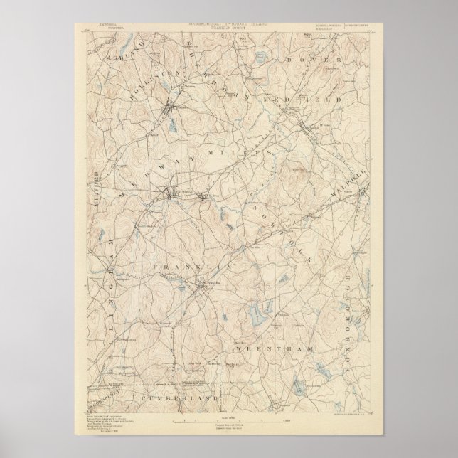 Franklin, Massachusetts Poster (Front)