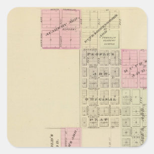 Franklin, Nebraska Square Sticker