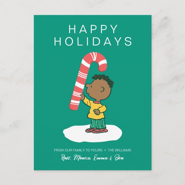 Franklin Peppermint Candy Holiday Postcard (Front)