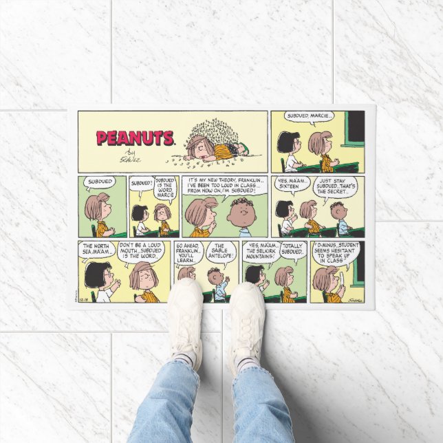 Franklin, Peppermint Patty & Marcie | Math Class Doormat (Indoor)