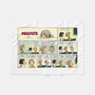 Franklin, Peppermint Patty & Marcie Math Class Fleece Blanket