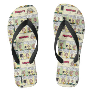 Franklin, Peppermint Patty & Marcie   Math Class Flip Flops