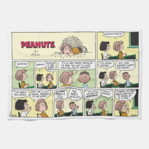 Franklin, Peppermint Patty & Marcie   Math Class Kitchen Towel