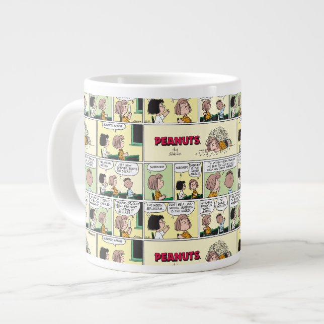 Franklin, Peppermint Patty & Marcie | Math Class Large Coffee Mug (Front Left)