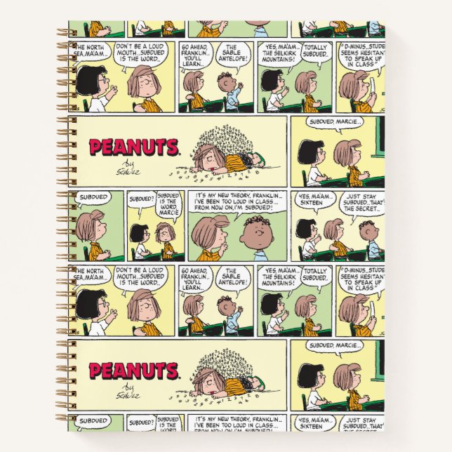 Franklin, Peppermint Patty & Marcie | Math Class Notebook (Front)