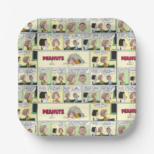 Franklin, Peppermint Patty & Marcie   Math Class Paper Plate