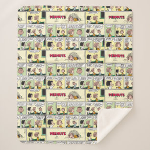 Franklin, Peppermint Patty & Marcie   Math Class Sherpa Blanket