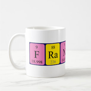 Franklin periodic table name mug