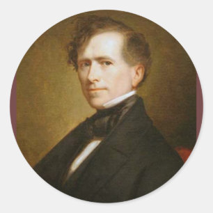 Franklin Pierce 14th President Classic Round Sticker