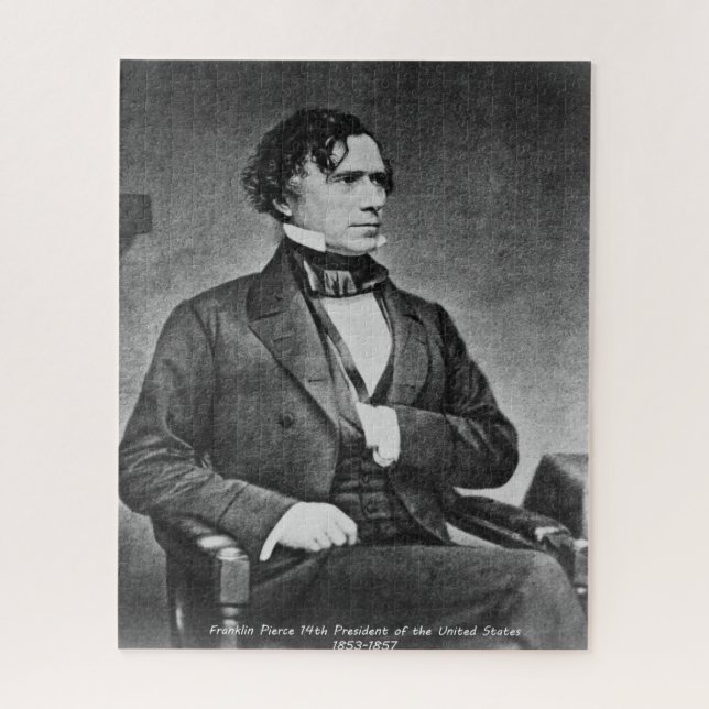 Franklin Pierce 14th President of America. Jigsaw Puzzle (Vertical)