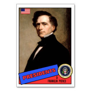 Franklin Pierce Baseball Card