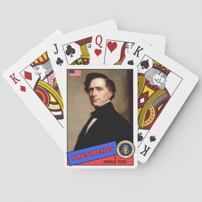 Franklin Pierce Baseball Card (Back)