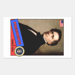 Franklin Pierce Baseball Card Sticker