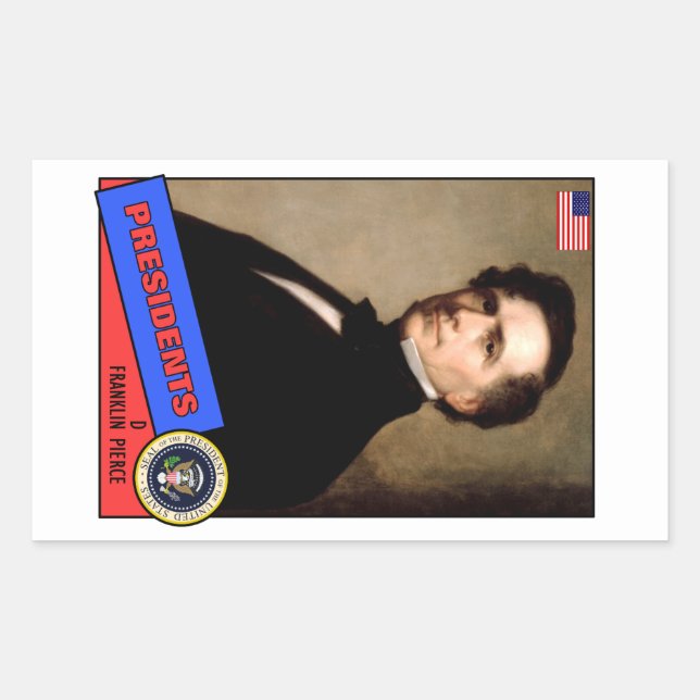 Franklin Pierce Baseball Card Sticker (Front)
