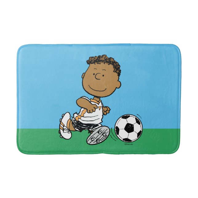 Franklin Playing Soccer Bath Mat (Front)