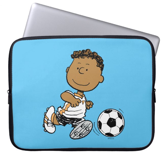 Franklin Playing Soccer Laptop Sleeve (Front)