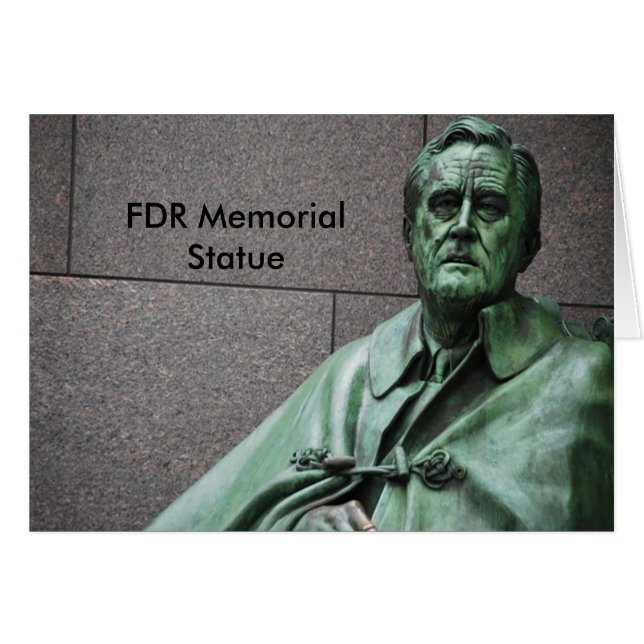 Franklin Roosevelt Statue at the FDR Memorial (Front Horizontal)