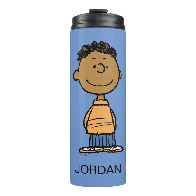 Franklin Smiling | Add Your Name Thermal Tumbler (Front)
