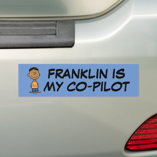 Franklin Smiling Bumper Sticker (On Car)