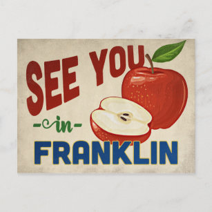 Franklin Tennessee Apple - Vintage Travel Postcard