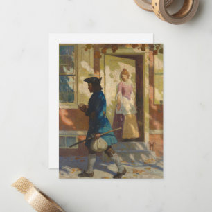 Franklin's Arrival in Philadelphia by N. C. Wyeth Card