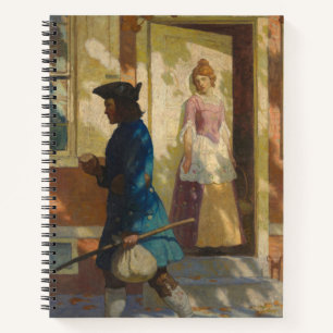 Franklin's Arrival in Philadelphia by N. C. Wyeth Notebook