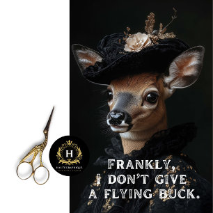 Frankly I don't give a buck Sassy Deer Decoupage Tissue Paper