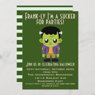 FRANKLY I'M A SUCKER FOR PARTIES HALLOWEEN INVITATION