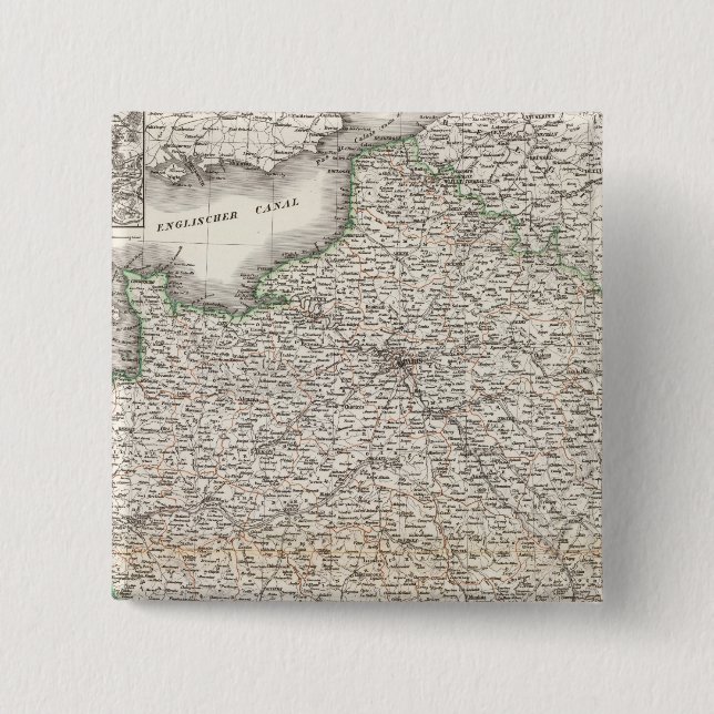 Frankreich - France 2 Inch Square Button (Front)