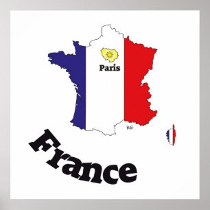Frankreich, France, Francia Poster