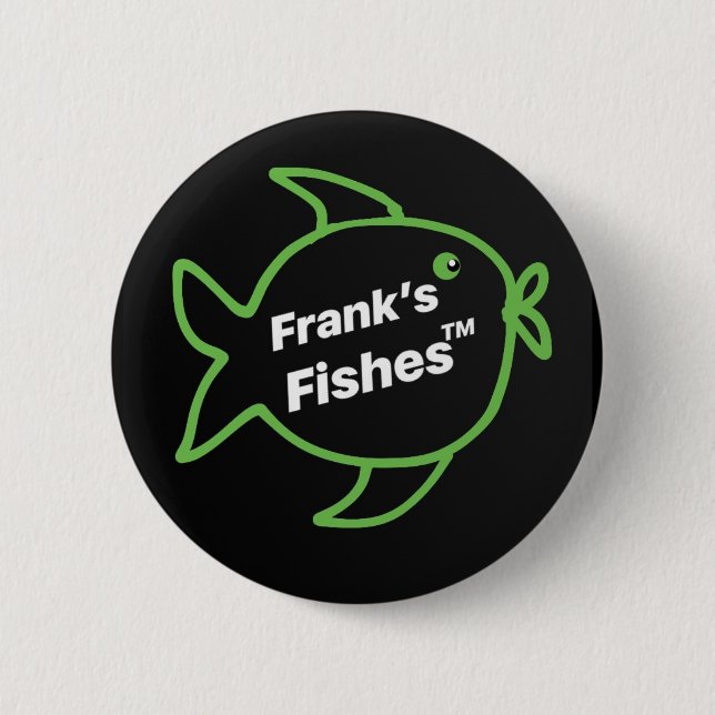 Frank's Fishes 1 2 Inch Round Button (Front)
