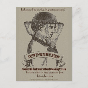 Frannie McFarterson's Nasal Cloaking System Postcard