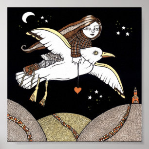 Frannies Flight of Fancy Poster Art Print