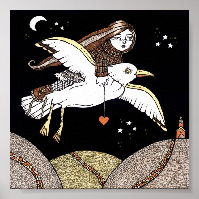 Frannies Vol de Fancy Poster Art Imprimer (Devant)