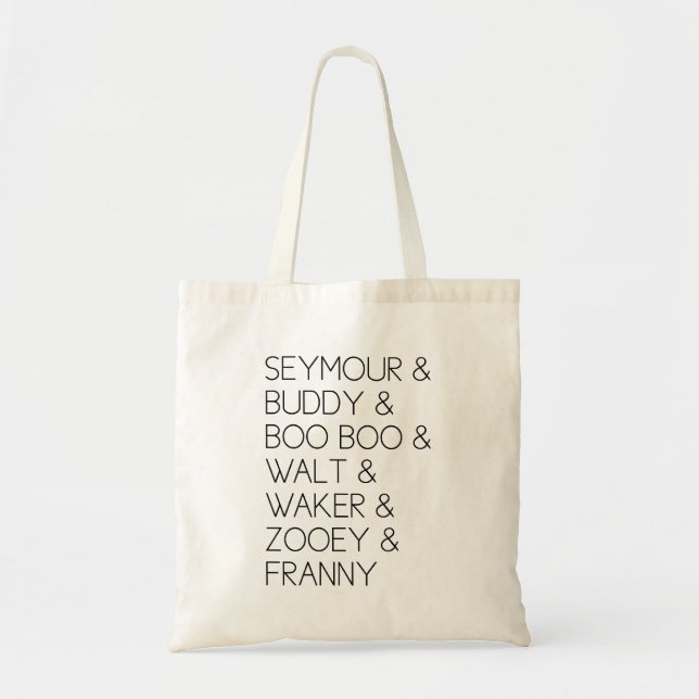 Franny Zooey Glass Siblings Tote Bag (Front)