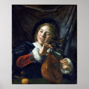 Frans Hals Boy with a Lute Poster
