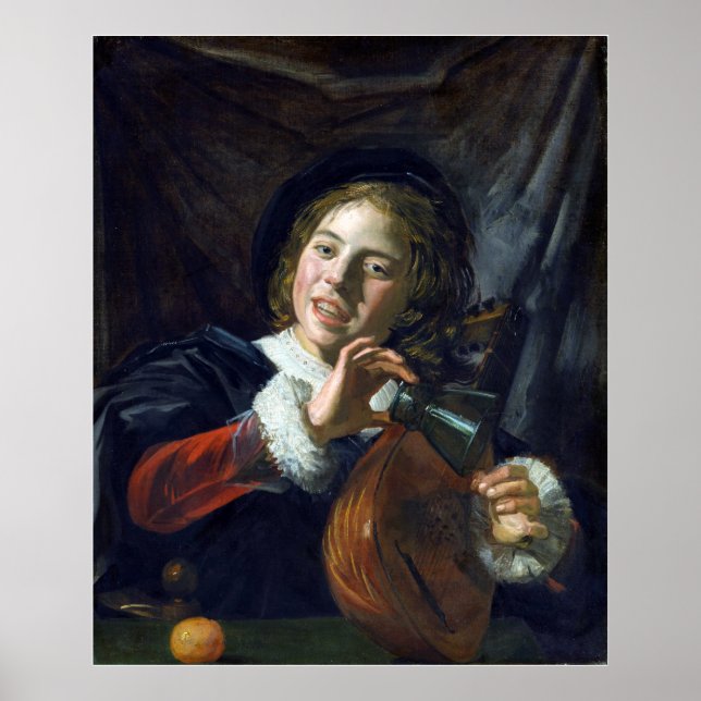 Frans Hals Boy with a Lute Poster (Front)