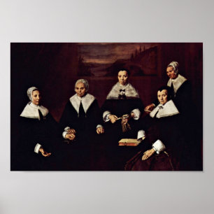 Frans Hals - Group portrait of the regents Poster