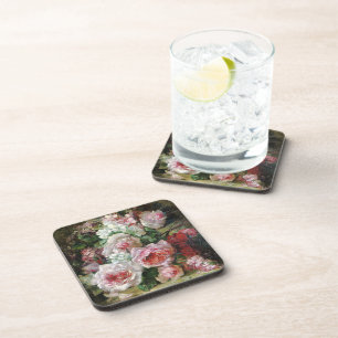 Frans Verhas Vintage Bouquet of Roses      Coaster