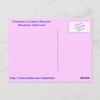 Franscious and Lennart At Downtown of Saint Louis Postcard