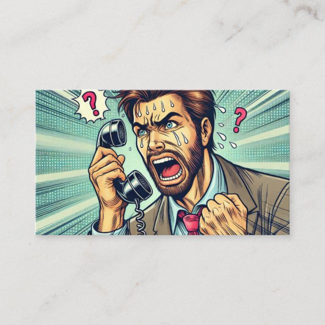 Frantic Call" Calling Card (Front)