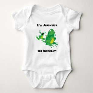Frantic Frogs Personal Name-Event Baby Tee
