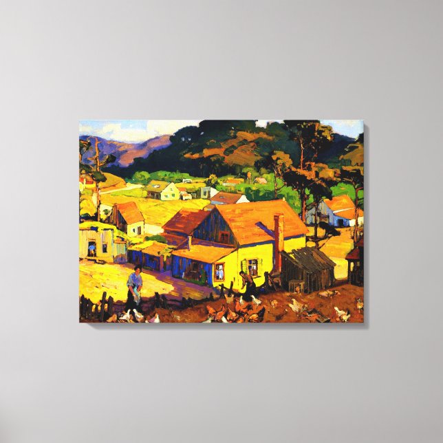 Franz Bischoff - Afternoon Idyl, Cambria Canvas Print (Front)