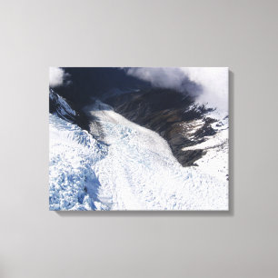Franz Josef Glacier Aerial View, New Zealand Canvas Print