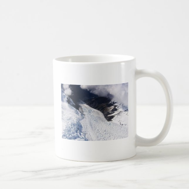 Franz Josef Glacier Aerial View, New Zealand Coffee Mug (Right)