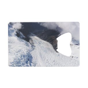 Franz Josef Glacier Aerial View, New Zealand Credit Card Bottle Opener